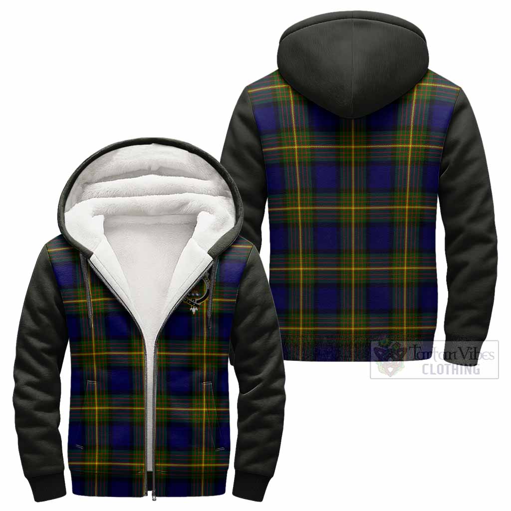 Moore Tartan Accent Sherpa Hoodie with Family Crest