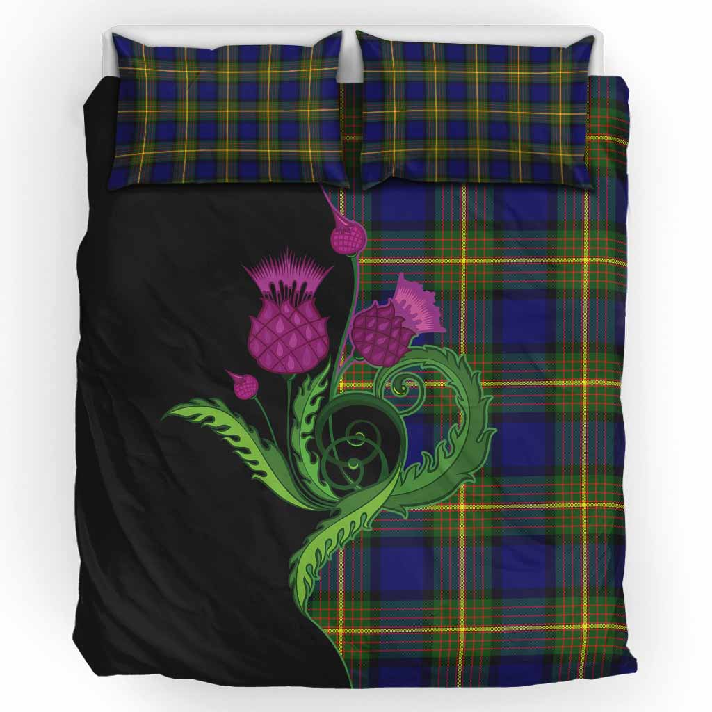Moore Tartan Bedding Set Traditional Scottish Thistle UK Bedding Set UK King 91*87 inch - Tartan Vibes Clothing