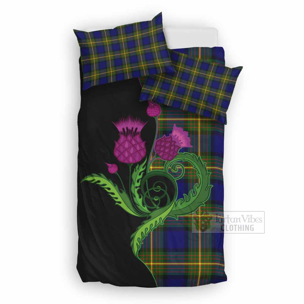 Moore Tartan Bedding Set Traditional Scottish Thistle UK Bedding Set UK Double 79*79 inch - Tartan Vibes Clothing