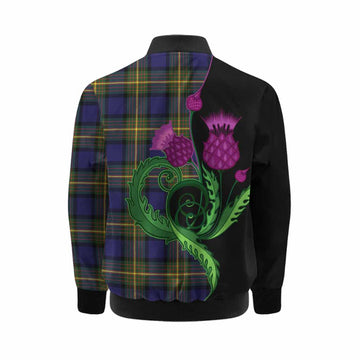 Moore Tartan Kid Bomber Jacket Traditional Scottish Thistle Kid - Tartan Vibes Clothing