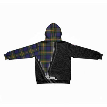 Moore Tartan Kid Hoodie New Zealand Pattern Unique Zipper Stylized