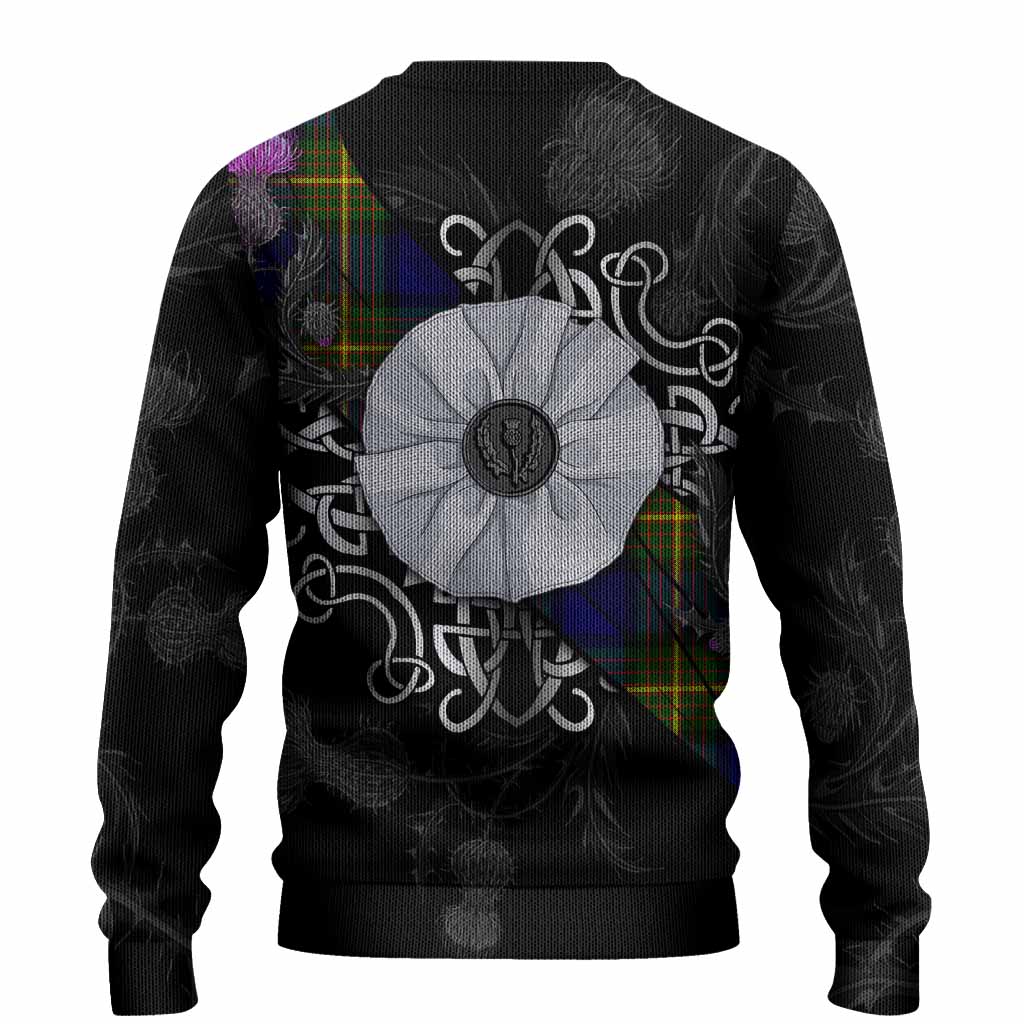Moore Tartan Knitted Sweater Jacobite White Rose - Tartan Vibes Clothing