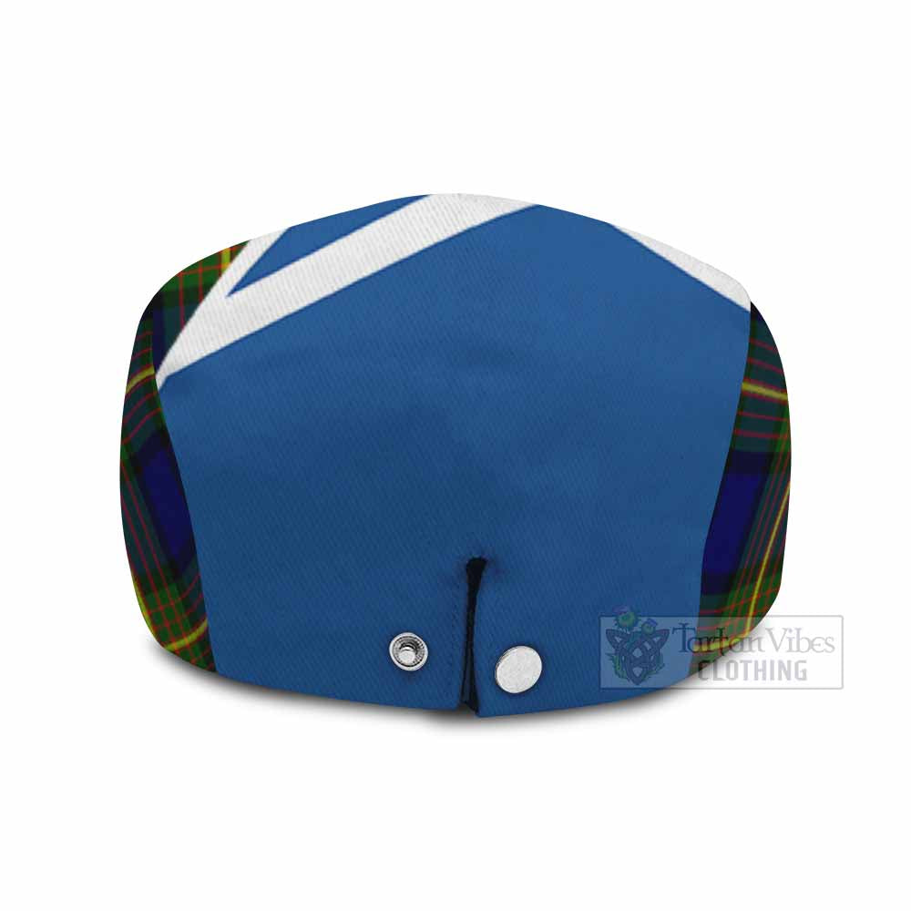 Moore Tartan Lion Rampant Flat Cap, Jeff Cap Classic Scottish Style