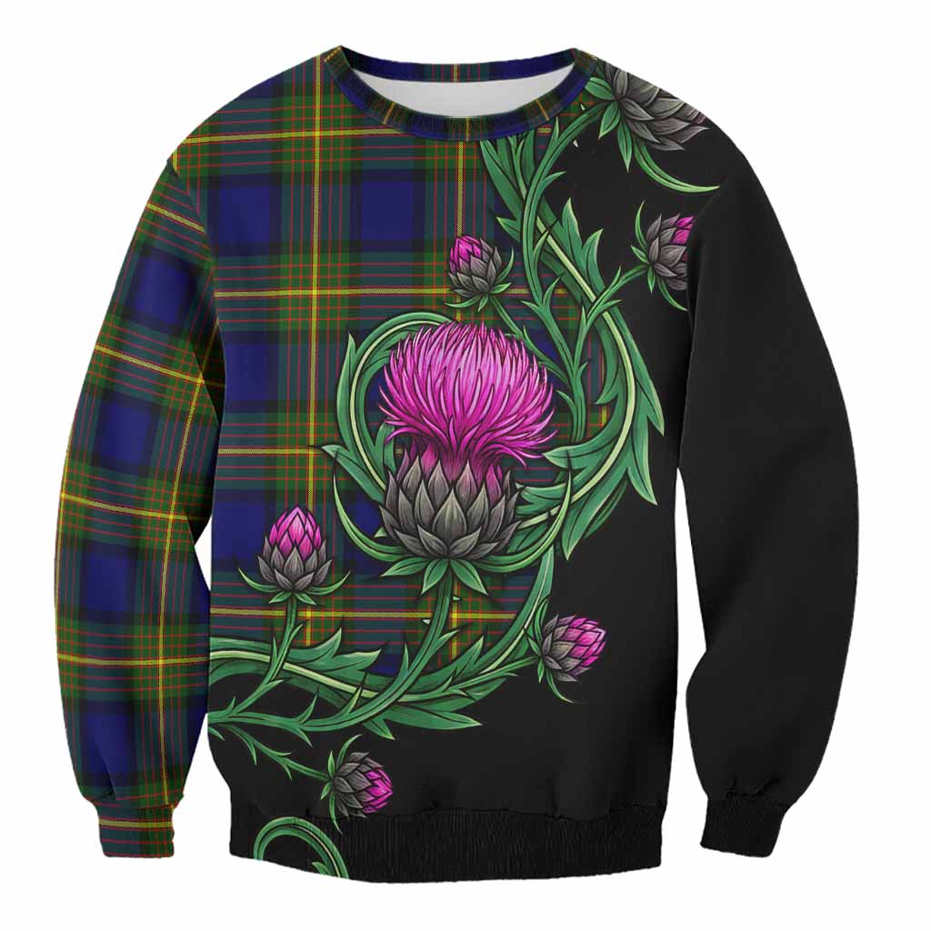 Moore Tartan Sweatshirt Resilient Scottish Thistle Unisex - Tartan Vibes Clothing