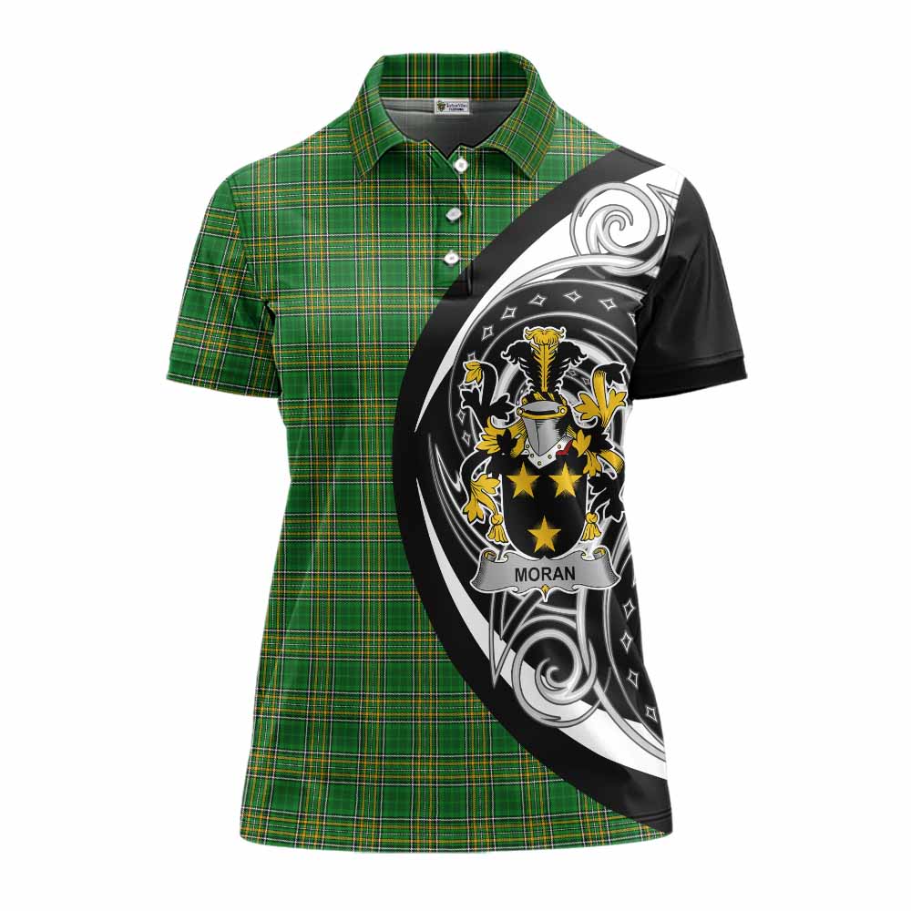 Moran Irish Clan Women's Polo Shirt Celtic Circle Style Women - Tartan Vibes Clothing
