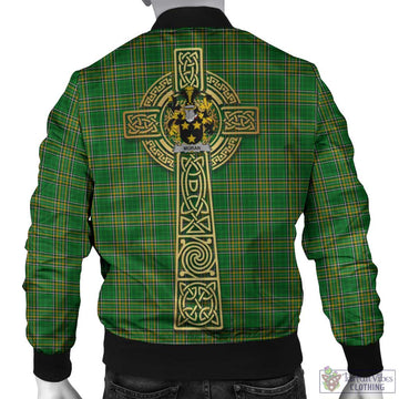 Moran Irish Clan Tartan Bomber Jacket with Coat of Arms Celtic Tree of Life