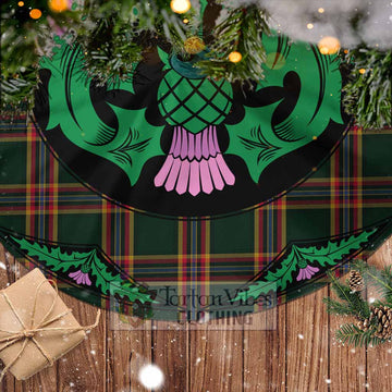 Moran Tartan Christmas Tree Skirt Scottish Thistle Style - Tartan Vibes Clothing
