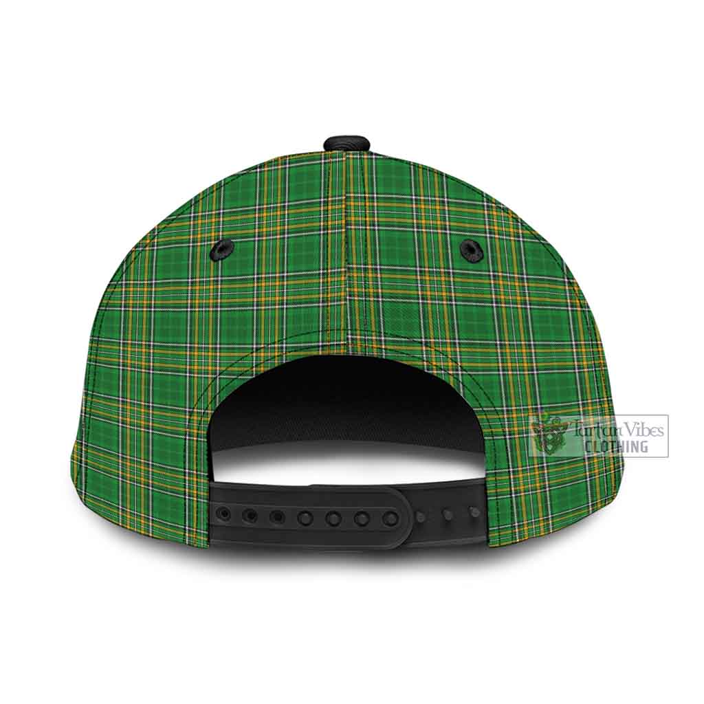 Tartan Vibes Clothing Moran Irish Clan Tartan Classic Cap with Coat of Arms