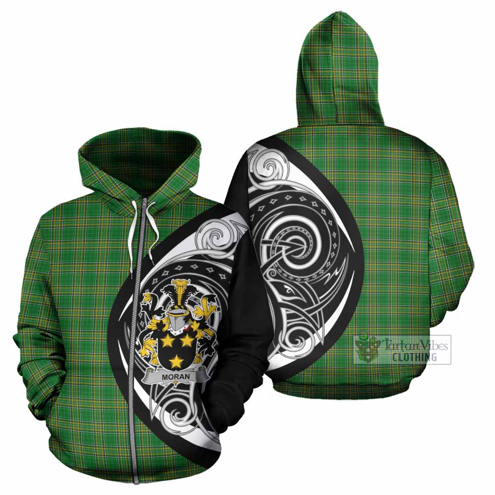 Moran Irish Clan Hoodie Celtic Circle Style Zip Hoodie - Tartan Vibes Clothing