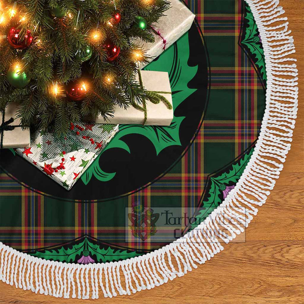 Moran Tartan Christmas Tree Skirt Scottish Thistle Style - Tartan Vibes Clothing