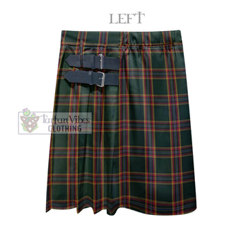 Moran Family Ubique Tartan Men's Pleated Skirt - Fashion Casual Retro Scottish Kilt Style