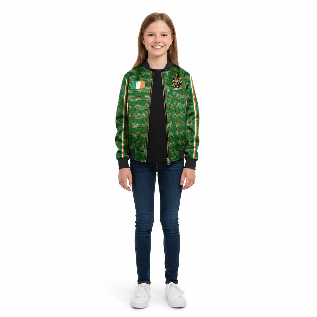 Moran Irish Clan Coat of Arm Tartan Kid Bomber Jacket Flag Style
