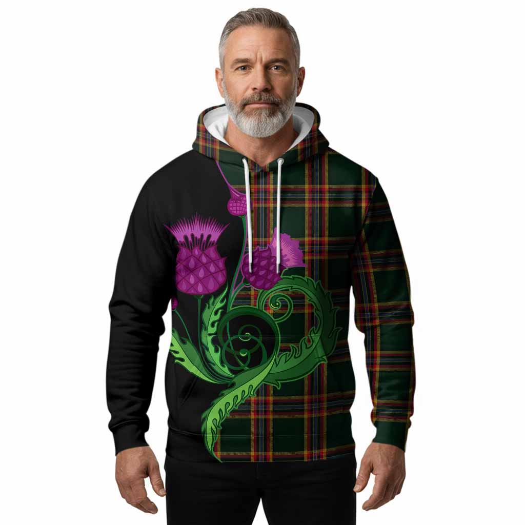 Moran Tartan Hoodie Traditional Scottish Thistle