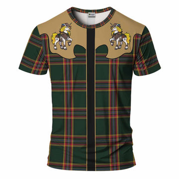 Moran Tartan T-Shirt Rodeo Unicorn Retro Style