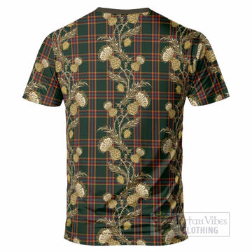 Moran Tartan T-Shirt Seamless Scottish Thistle Flowers