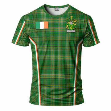 More Irish Clan Coat of Arm Tartan T-Shirt Flag Style