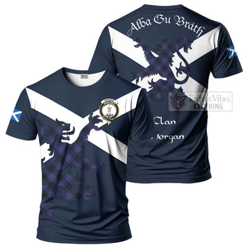 Morgan Tartan Lion Rampant T-Shirt Proudly Display Your Heritage with Alba Gu Brath and Clan Name Kid's Shirt - Tartan Vibes Clothing