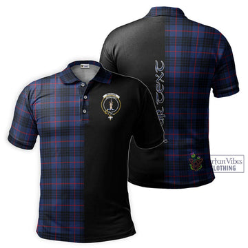 Morgan Tartan Polo Shirt with Family Crest and Half Of Me Style Kid - Tartan Vibes Clothing