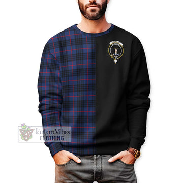Morgan Tartan Sweatshirt with Family Crest and Half Of Me Style Unisex - Tartan Vibes Clothing