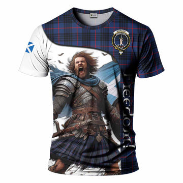 Morgan Crest Tartan T-Shirt Inspired by the Freedom of Scottish Warrior