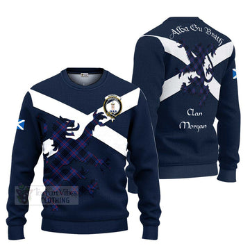 Morgan Tartan Lion Rampant Ugly Sweater Proudly Display Your Heritage with Alba Gu Brath and Clan Name Unisex - Tartan Vibes Clothing