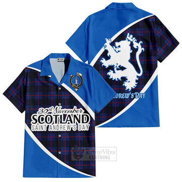 Morgan Family Crest Tartan Hawaiian Shirt Celebrate Saint Andrew's Day in Style Kid - Tartan Vibes Clothing
