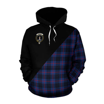Morgan Tartan Cotton Hoodie with Family Crest and Military Logo Style Pullover Hoodie XS - Tartan Vibes Clothing