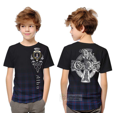 Morgan Tartan Kid T-Shirt Featuring Alba Gu Brath Family Crest Celtic Inspired Youth XL Size14 - Tartan Vibes Clothing