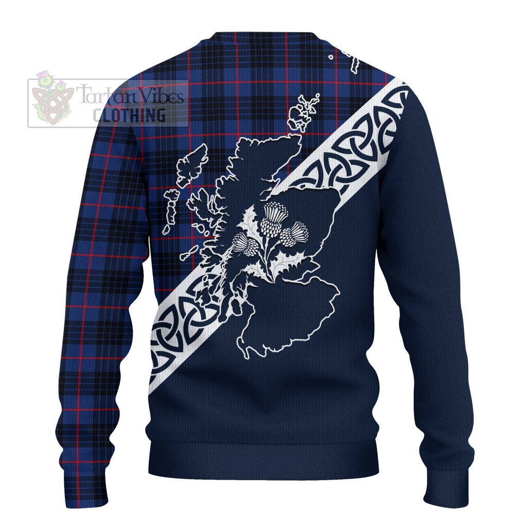 Morgan Tartan Ugly Sweater Featuring Thistle and Scotland Map - Tartan Vibes Clothing