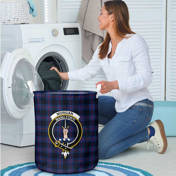 Morgan Tartan Laundry Basket with Family Crest - Tartan Vibes Clothing