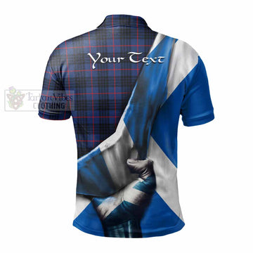 Morgan Tartan Polo Shirt with Family Crest Scotland Patriotic Style - Tartan Vibes Clothing