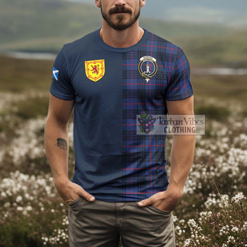 Morgan Tartan T-Shirt Alba with Scottish Lion Royal Arm Half Style - Tartan Vibes Clothing