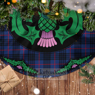 Morgan Tartan Christmas Tree Skirt Scottish Thistle Style - Tartan Vibes Clothing