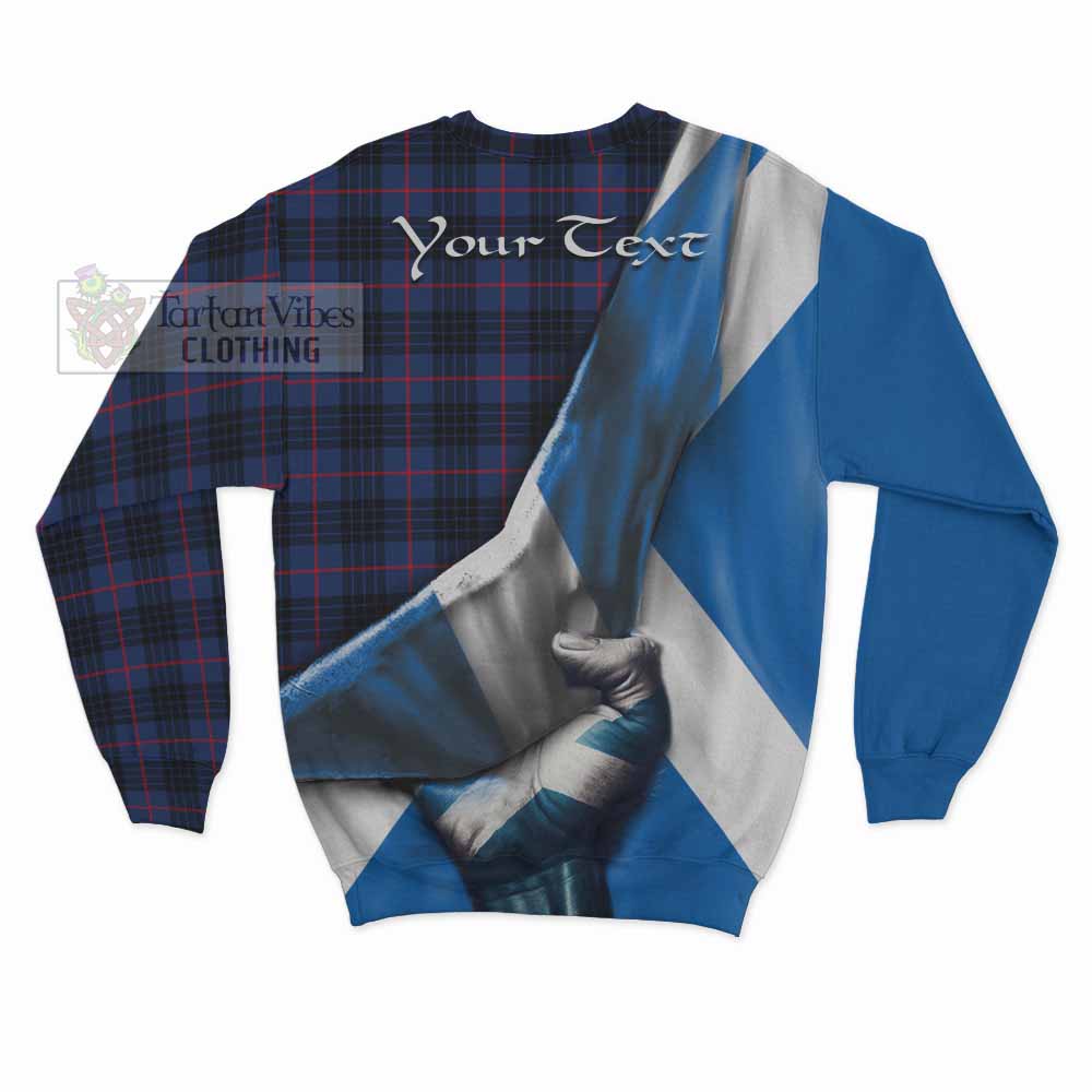Morgan Tartan Sweatshirt with Family Crest Scotland Patriotic Style - Tartan Vibes Clothing