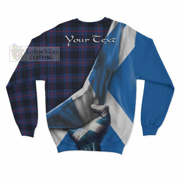 Morgan Tartan Sweatshirt with Family Crest Scotland Patriotic Style - Tartan Vibes Clothing