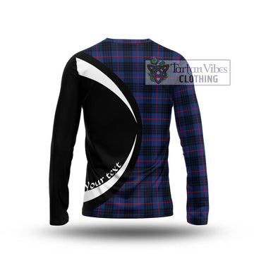 Morgan Tartan Long Sleeve T-Shirt with Family Crest Circle Style