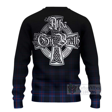 Morgan Tartan Ugly Sweater Featuring Alba Gu Brath Family Crest Celtic Inspired - Tartan Vibes Clothing