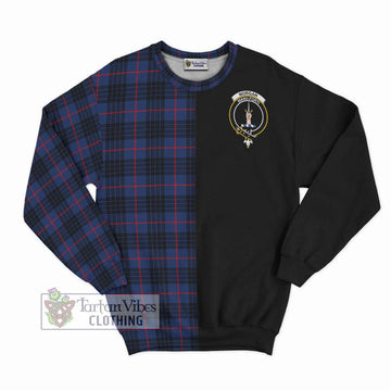 Morgan Tartan Sweatshirt with Family Crest and Half Of Me Style - Tartan Vibes Clothing