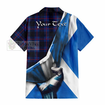 Morgan Tartan Hawaiian Shirt with Family Crest Scotland Patriotic Style - Tartan Vibes Clothing
