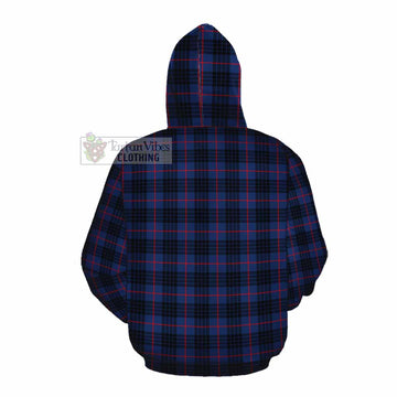 Morgan Tartan Cotton Hoodie with Family Crest DNA In Me Style Pullover Hoodie - Tartan Vibes Clothing