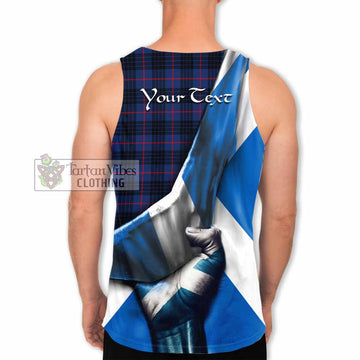 Morgan Tartan Men's Tank Top with Family Crest Scotland Patriotic Style - Tartan Vibes Clothing