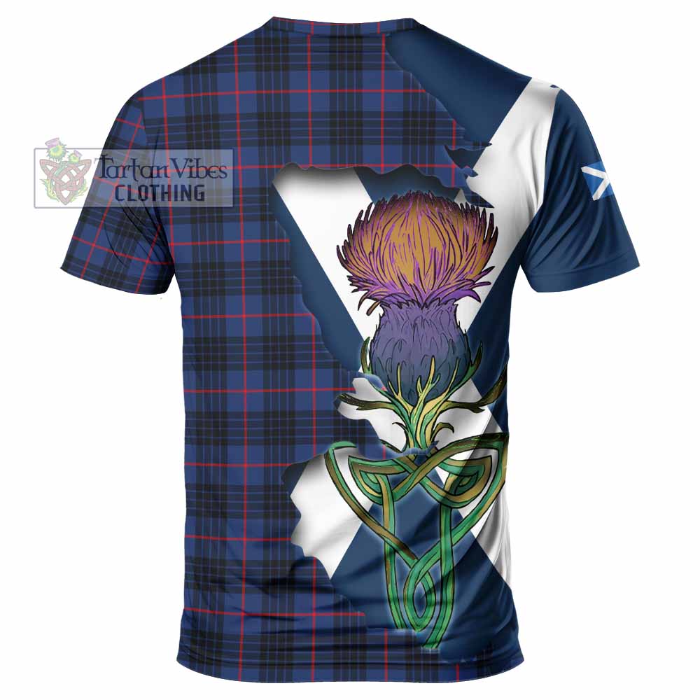 Morgan Tartan Family Crest T-Shirt Scottish Thistle Celtic Inspired - Tartan Vibes Clothing
