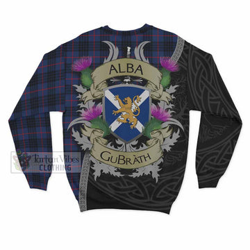 Morgan Tartan Family Crest Sweatshirt Lion Rampant Royal Thistle Shield Celtic Inspired - Tartan Vibes Clothing