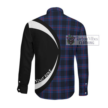 Morgan Tartan Long Sleeve Button Up with Family Crest Circle Style