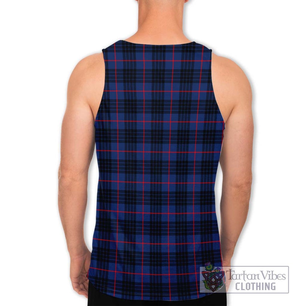 Morgan Tartan Men's Tank Top with Family Crest DNA In Me Style - Tartan Vibes Clothing