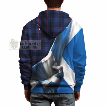 Morgan Tartan Hoodie with Family Crest Scotland Patriotic Style - Tartan Vibes Clothing