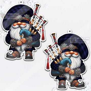 Morgan Tartan Bagpiper Gnome Christmas Ornament - Tartan Vibes Clothing