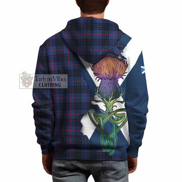 Morgan Tartan Family Crest Hoodie Scottish Thistle Celtic Inspired - Tartan Vibes Clothing