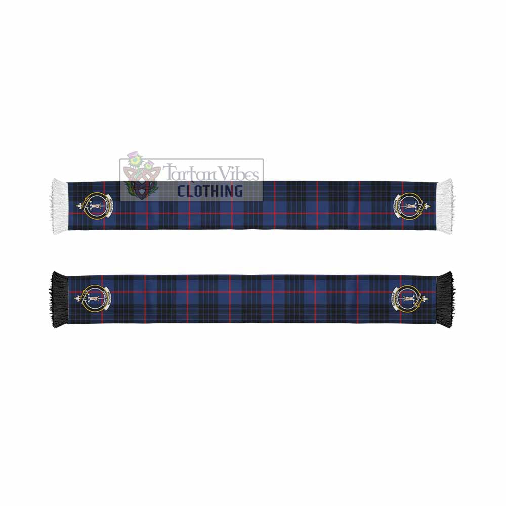 Morgan Tartan Ruffneck Scarf with Family Crest - Tartan Vibes Clothing