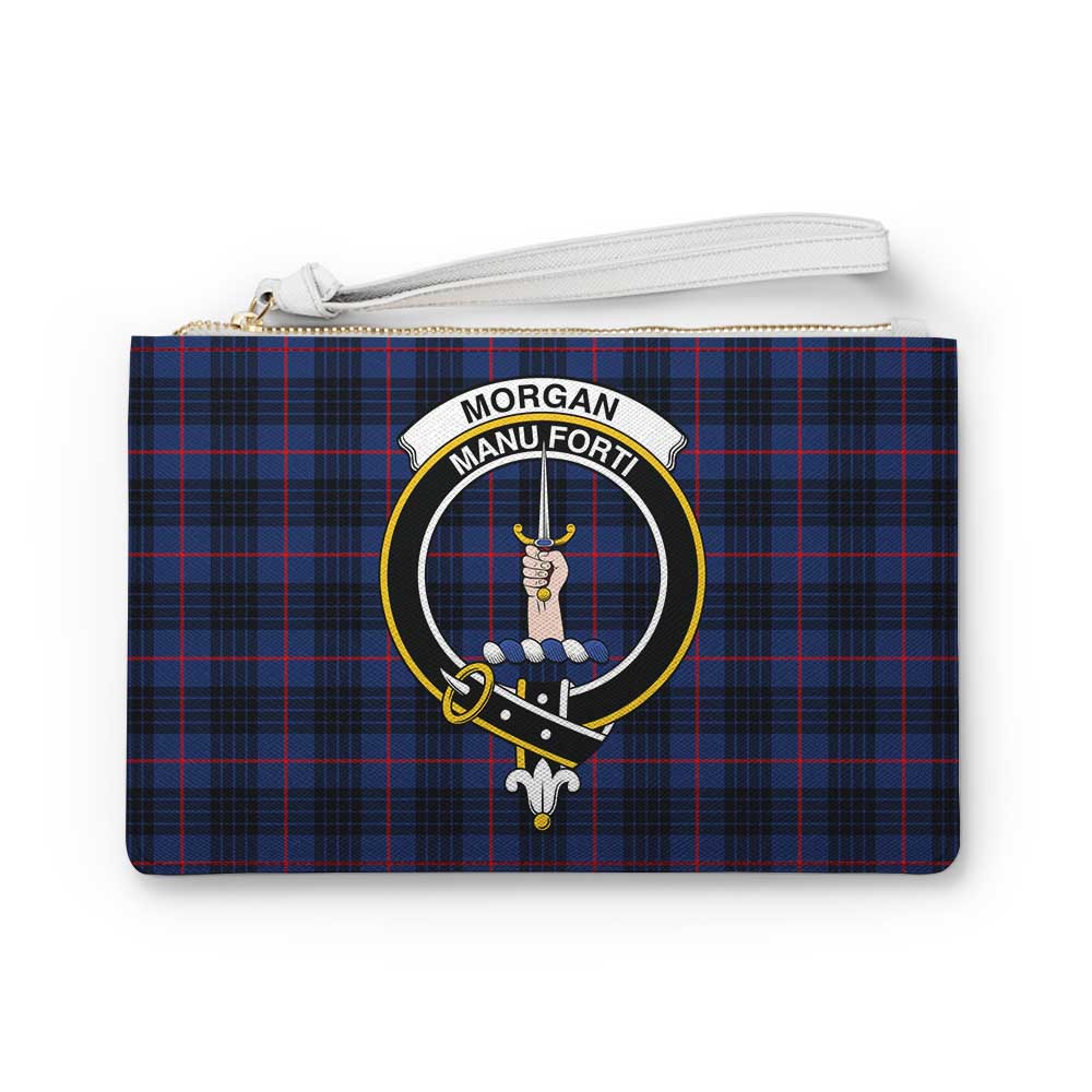 Tartan Vibes Clothing Morgan Family Crest Tartan Clutch Bag